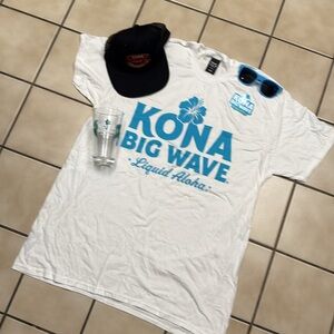 NEW Kona Big Wave Shirt Pint Hat Set